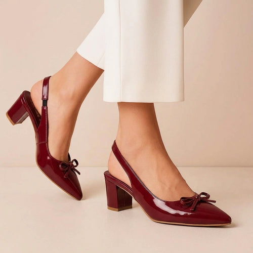 Luxe Marron Block Heel - H00142