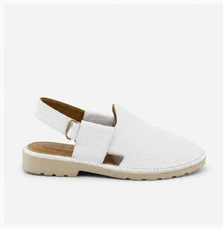 Soft Mens White Peshawari Chappal - 00067