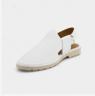 Soft Mens White Peshawari Chappal - 00067