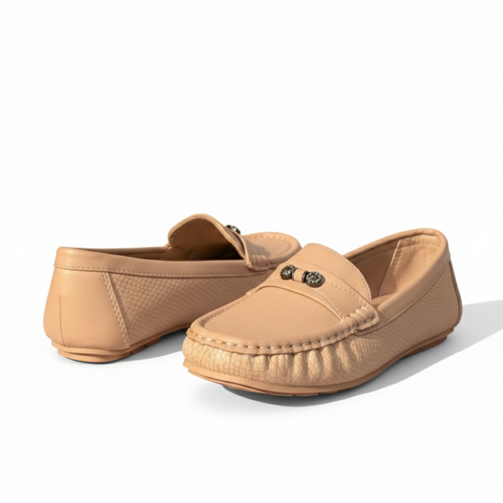 Beige Luxe Medicated Loafers