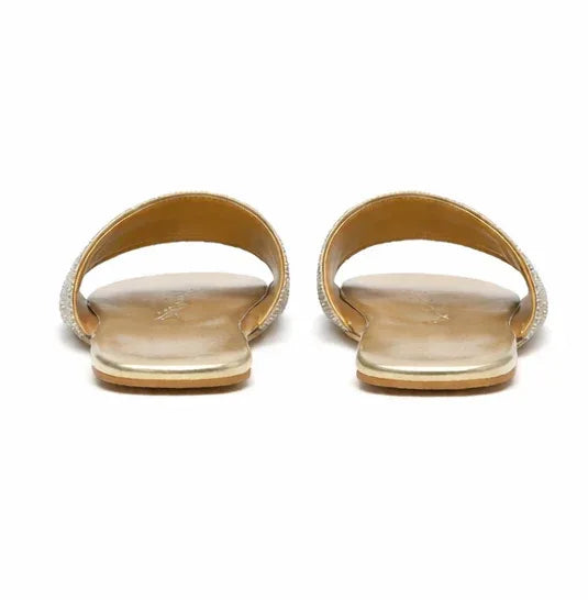 Luxe Gold Silver Flats - FLGS - 00011