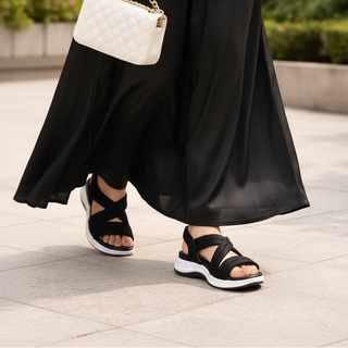 Black Luxe Sandals – SABL-00082
