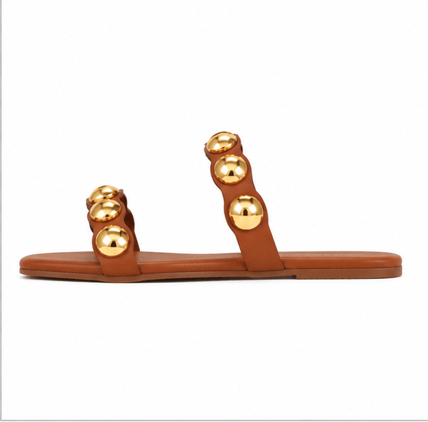 Luxe Axes Flats - FLBR - 00069