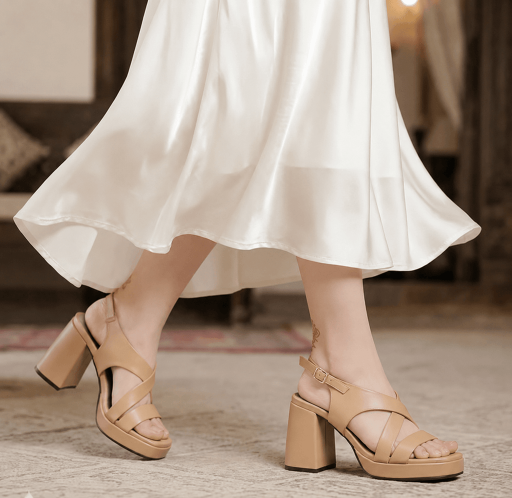 Luxe Skin Block Heel - H00064