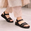 Ladies Black Luxe Sandals – SABL-000123