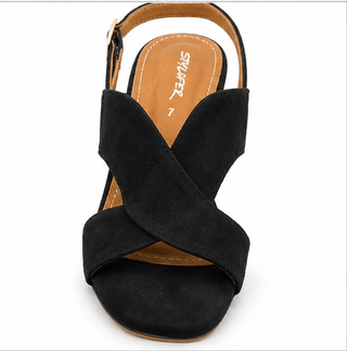 Black Luxe Cut Heel - H00036