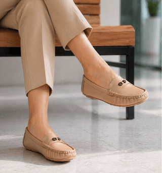 Beige Luxe Medicated Loafers