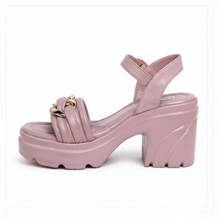 Luxe Purple Block Heel - H00079