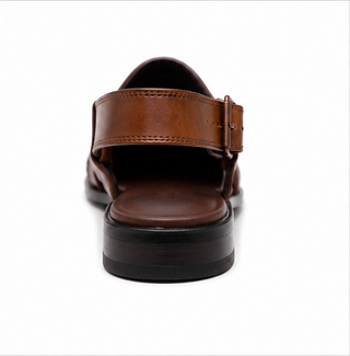 Mens Light Brown Peshawari Chappal - 00065