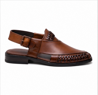 Mens Light Brown Peshawari Chappal - 00065