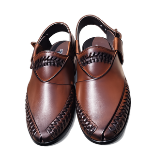 Mens Light Brown Peshawari Chappal - 00065