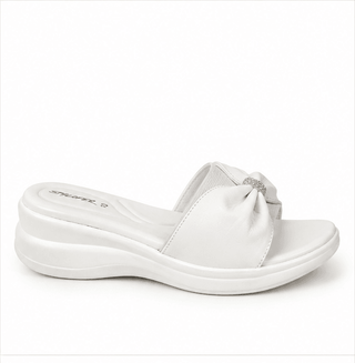 White Pure Leather Sandals – SAW-00017