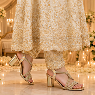 Golden Luxe Heels – HGL-00087