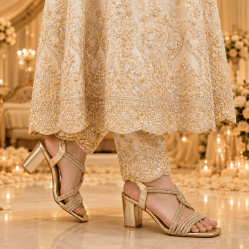 Golden Luxe Heels – HGL-00087