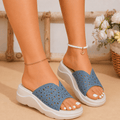 Blue V Cut Luxe Sandals – SAB-00060