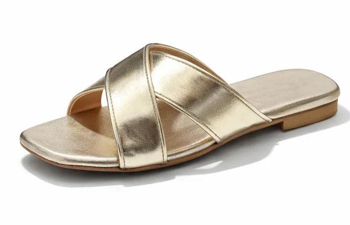 Luxe Gold Ladies Flats - FLG - 000127