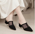 Luxe Black Transparent Heel - H00022