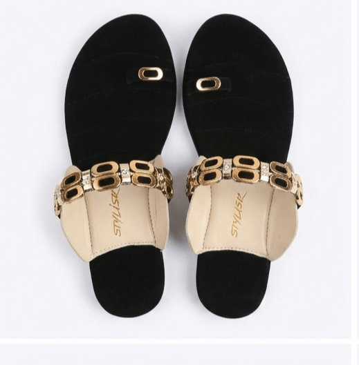 Black Clever Color Slippers- FLG000105