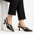 Luxe black Heel - H00039