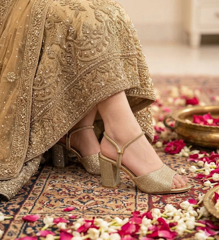 Golden Luxe Heels