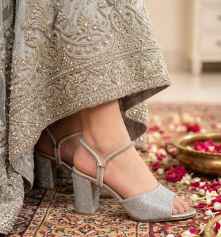 Silver Luxe Heels – HSL-00090