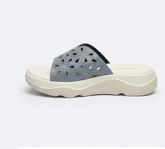 Blue V Cut Luxe Sandals – SAB-00060