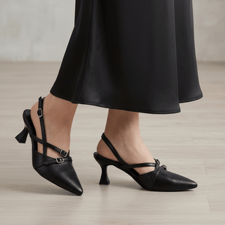 Luxe black Heel - H00039