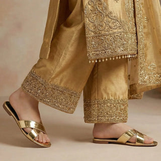 Luxe Gold Ladies Flats - FLG - 000127