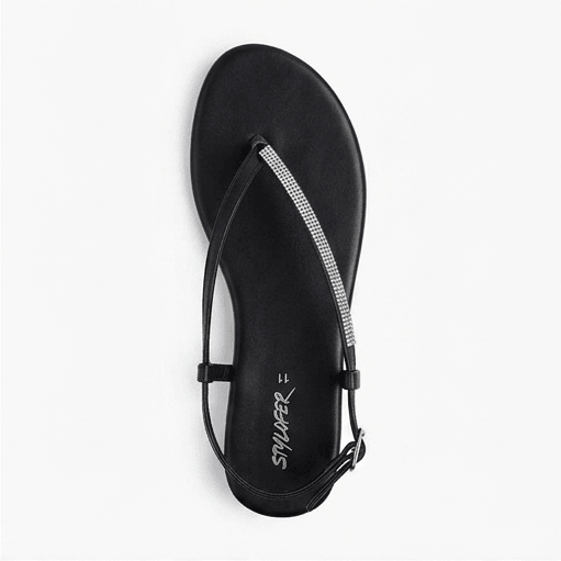 Luxe Black Sandal - SB - 00013