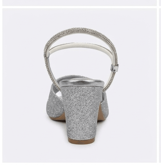 Silver Luxe Heels – HSL-00090