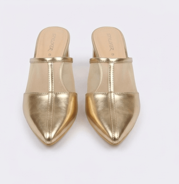 Luxe Golden Transparent Heel - H00023