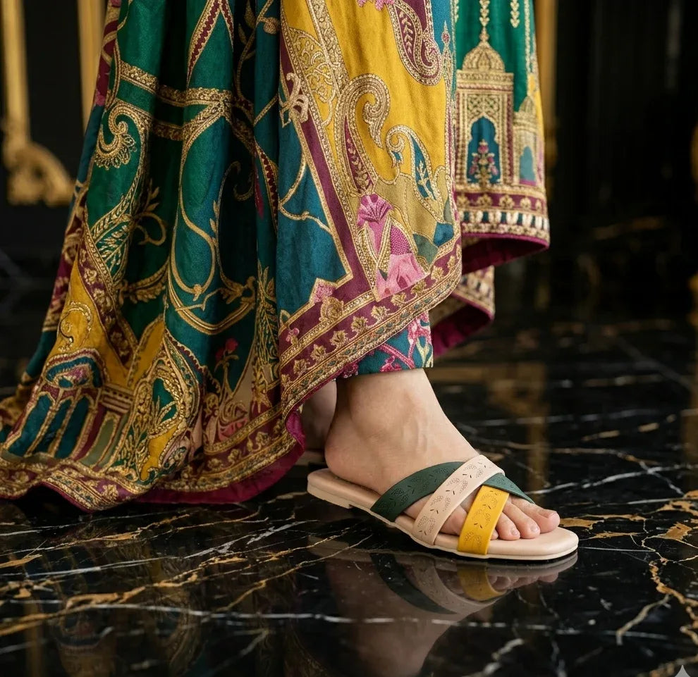 Luxury MultiColor Soft Flats- S00099