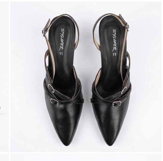 Luxe black Heel - H00039