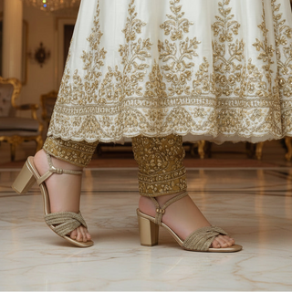 Golden Luxe Heels – HGL-00091