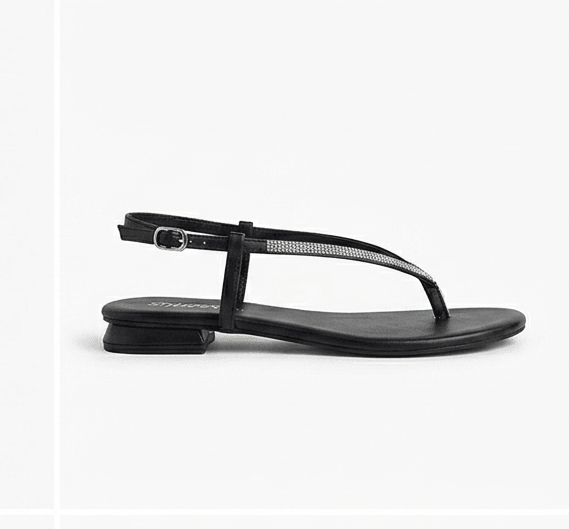 Luxe Black Sandal - SB - 00013