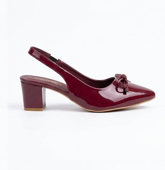 Luxe Marron Block Heel - H00142