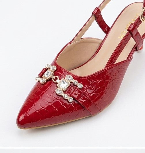 Luxe Maroon Heel  - H00144