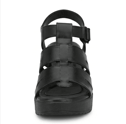 Ladies Black Luxe Sandals  