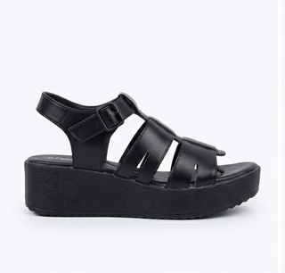 Ladies Black Luxe Sandals 