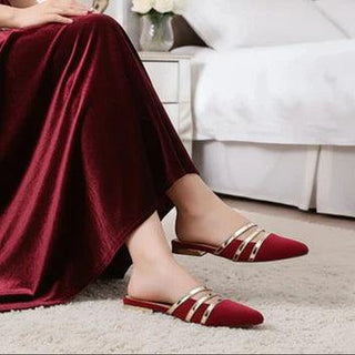 Maroon Luxe Mule -MM-00010