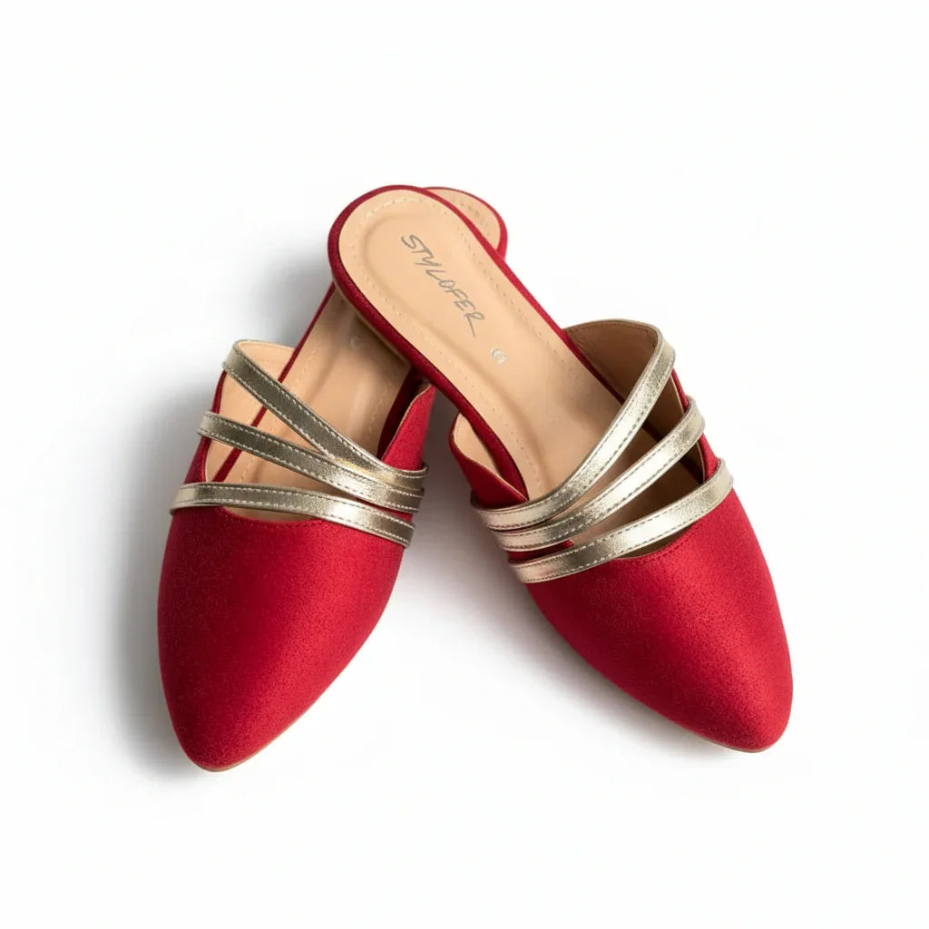 Maroon Luxe Mule -MM-00010