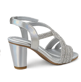 Silver Luxe Heels – HSL-00086